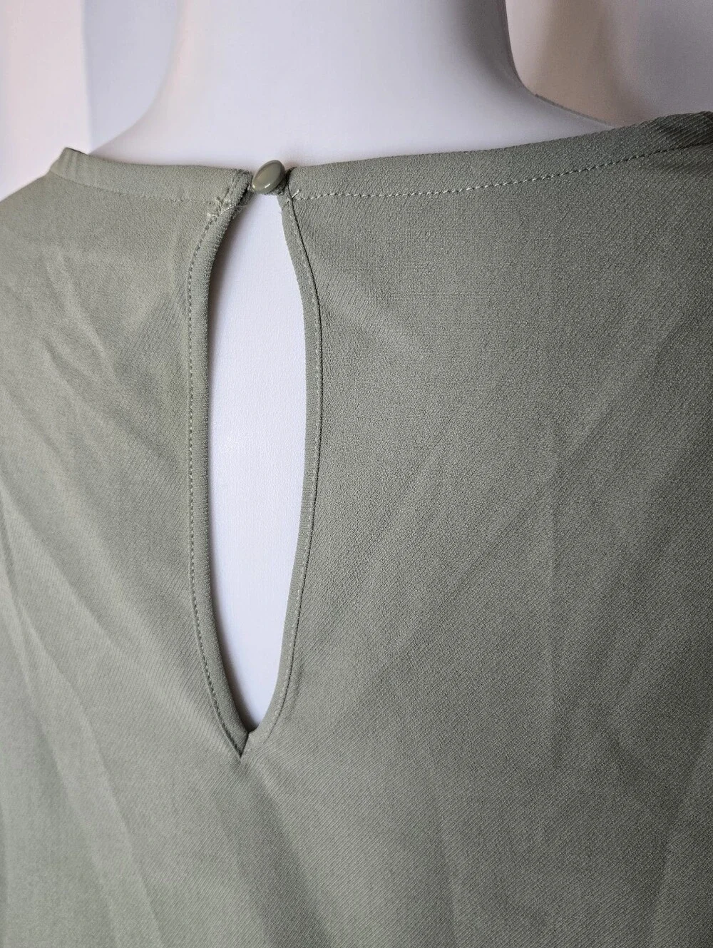32 Degrees Agave Leaf Green Soft Twill Drawstring Waist Dress Pockets Large NWT